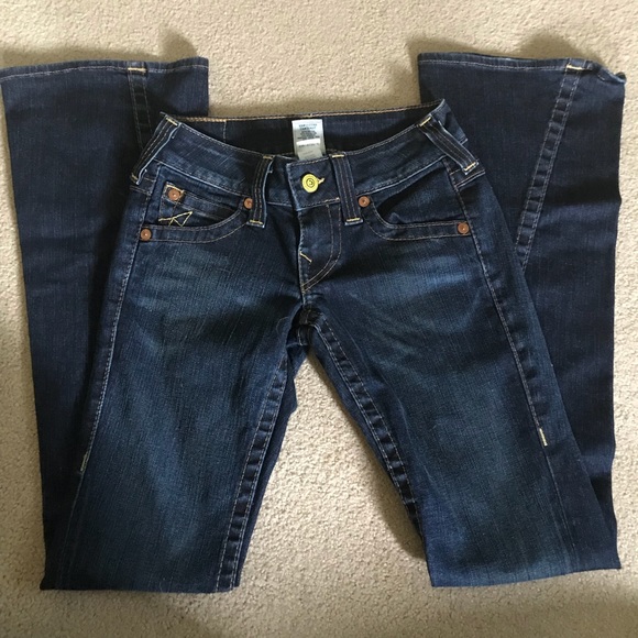 True Religion Twisted Flare Jeans 26x33! - Picture 2 of 4
